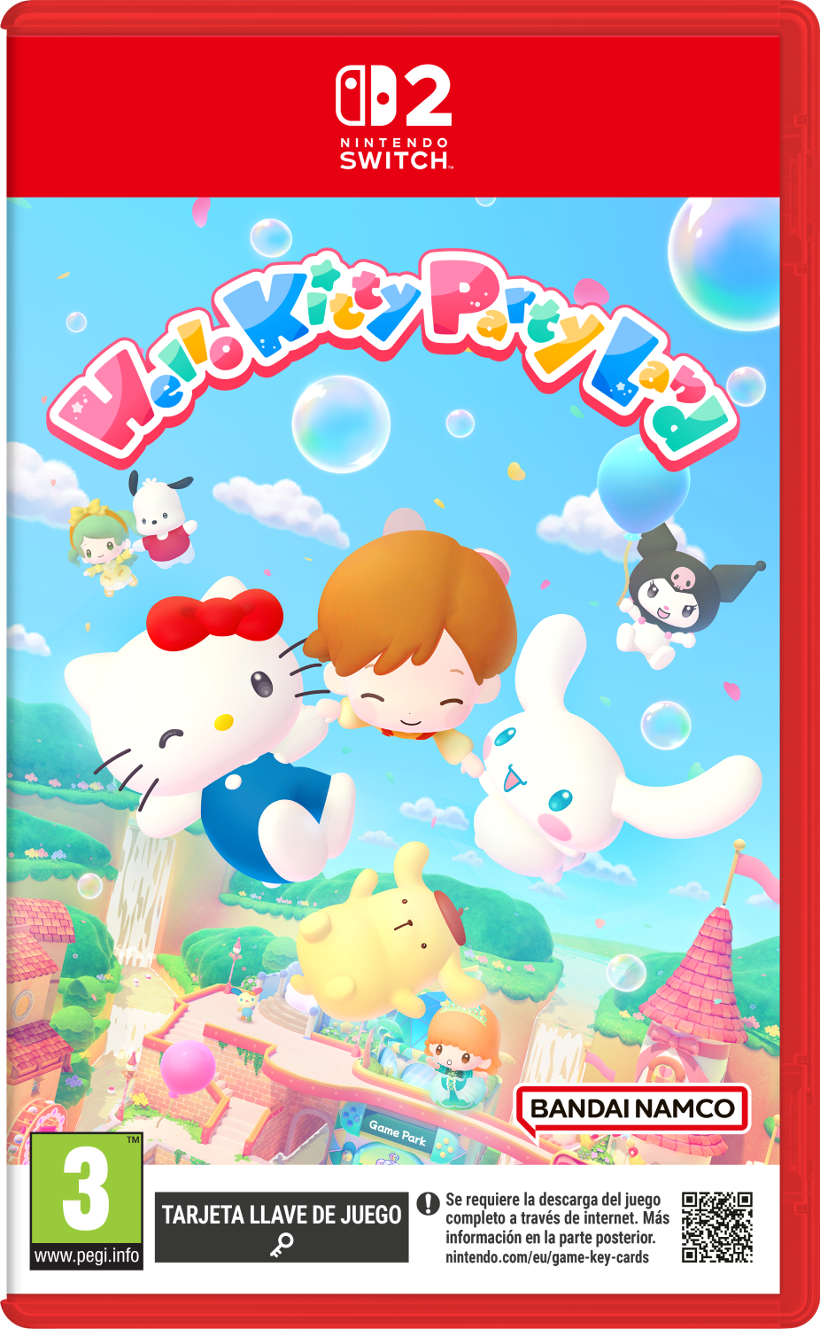 Portada del juego Hello Kitty Party para Nintendo Switch con personajes.