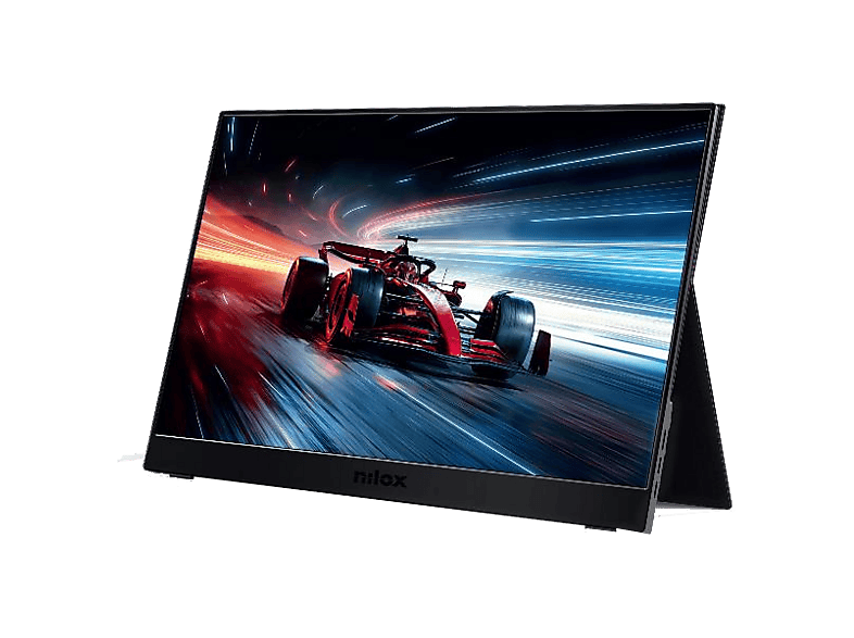 Monitor portátil - Nilox NXMP17FHD1441, Gaming, 17.3 " Full-HD, 144 Hz, 0 ms, IPS, Negro