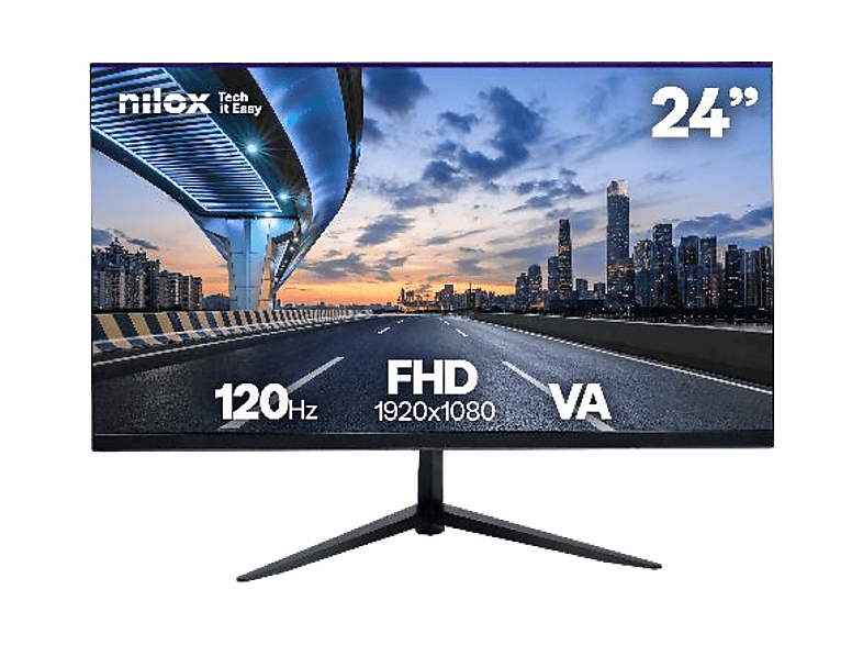 Nilox NXM24FHD1205, 23.8 Full-HD, 120 Hz, 1 ms, VA, Negro