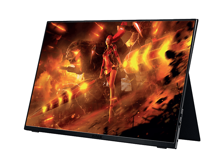 Monitor portátil - Nilox NXMP16FHD1201, Gaming, 16.1" WUXGA, 120 Hz, 4 ms, IPS, Negro