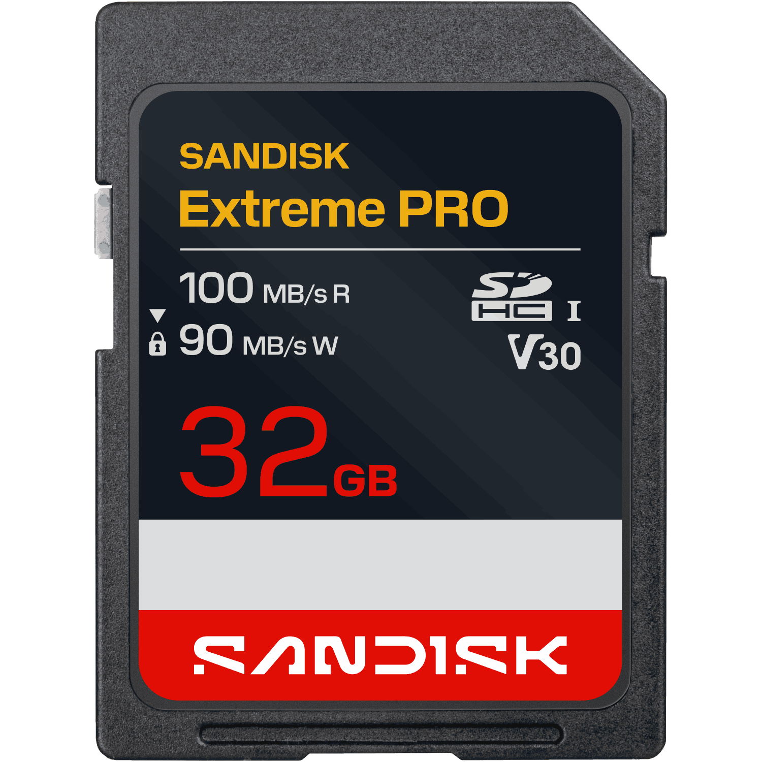 Tarjeta SD SanDisk Extreme PRO de 32GB, 100MB/s lectura, 90MB/s escritura.