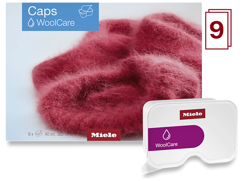 Miele WA CWC 0902 L Caps WoolCare 9er Pack Feinwaschmittel für Wolle und Feines; Zubehör