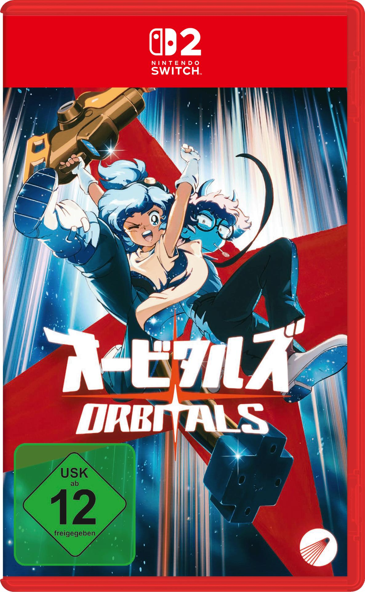 Anime-Charaktere mit einem Raumschiff-Motiv und japanischem Text.
