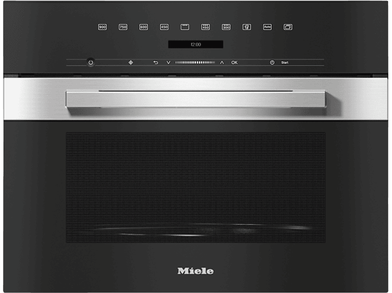 Miele M7244TC Mikrowelle (900 Watt, Einbaugerät, 46 l, Edelstahl/CleanSteel)