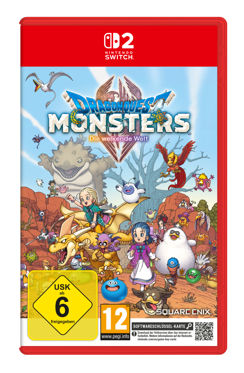 Nintendo Switch Hülle mit Dragon Quest Monsters: Die welkende Welt Cover-Art.