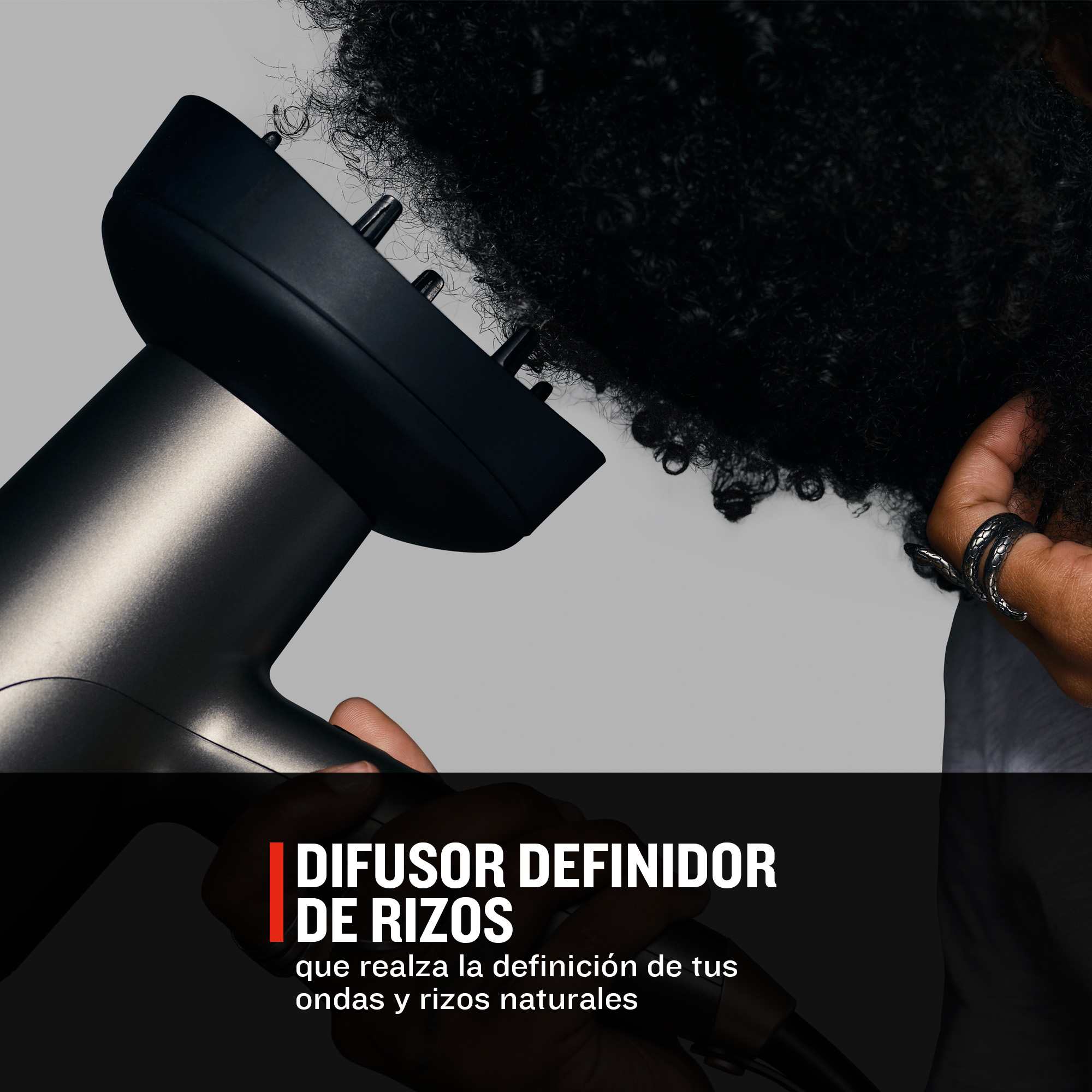difusor definidor de rizos que realza la definición de tus ondas y rizos naturales
