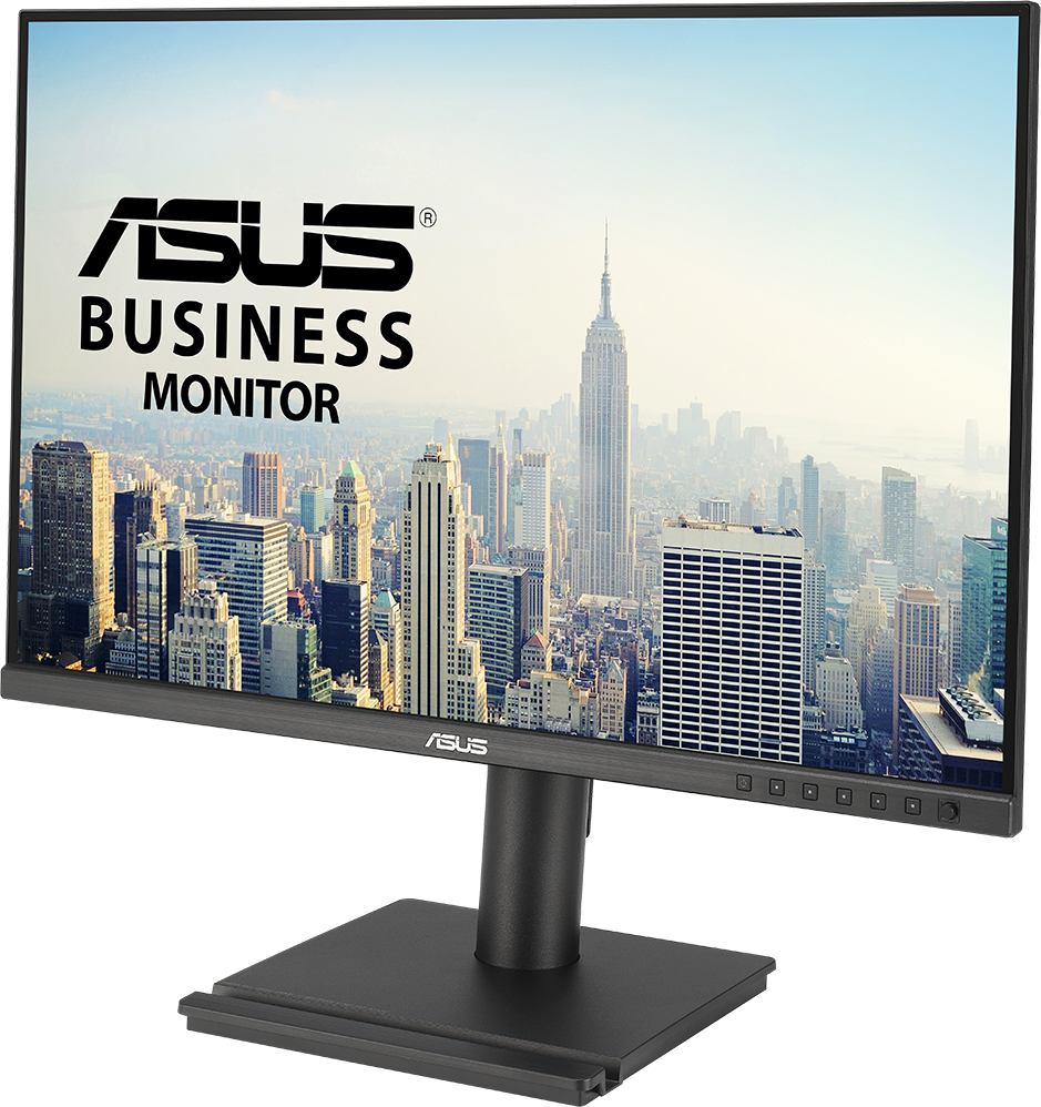 Egy ASUS Business Monitor New York City felhőkarcolói előtt, az Empire State Buildinggel.