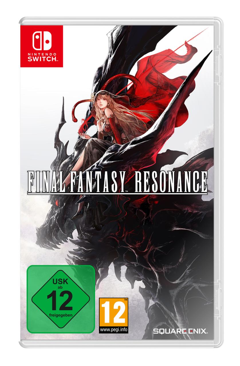 Cover von Final Fantasy Resonance für Nintendo Switch mit einer Frau und einem Drachen.
