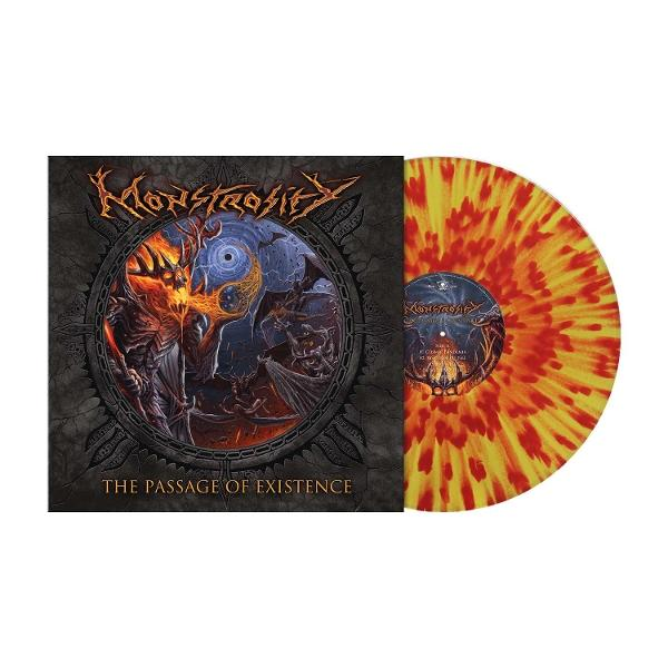 Cover und Vinyl der Band Monstrosity, Albumtitel "The Passage of Existence".
