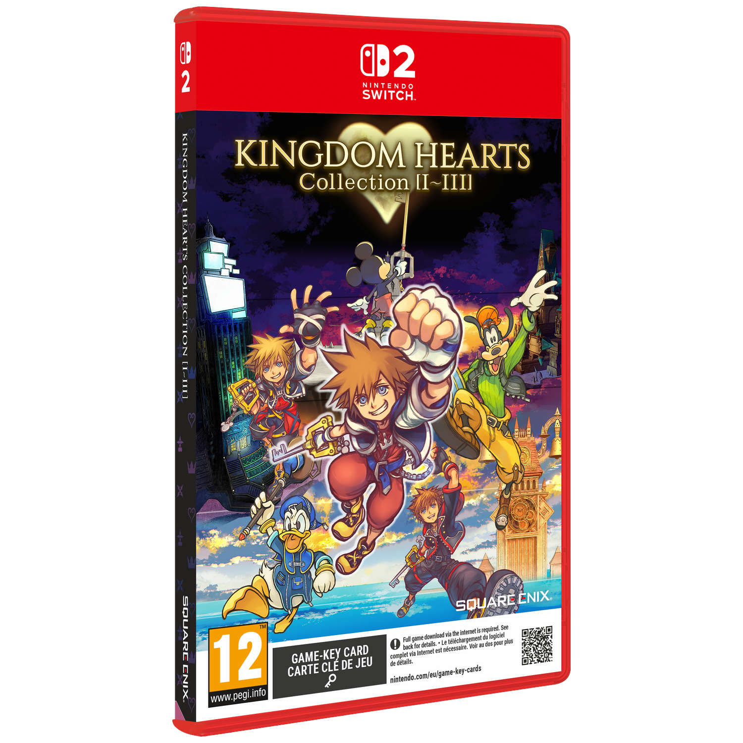 Kingdom Hearts Collection hoes met Sora, Donald, Goofy, Mickey en andere personages.