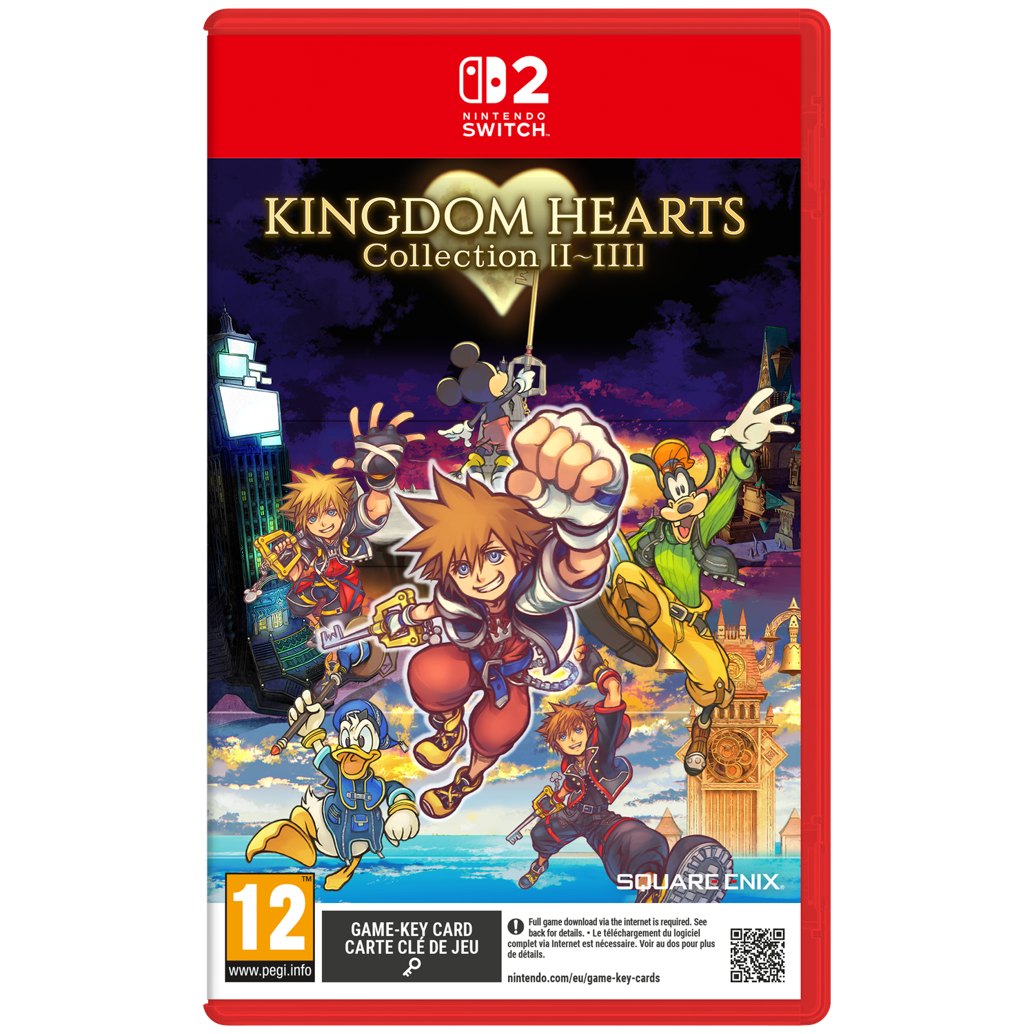 Kingdom Hearts Collection cover met Sora, Goofy, Donald, Mickey en andere personages.