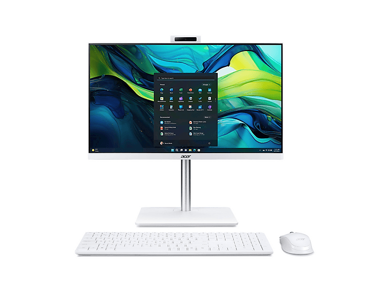 ACER Aspire C24A-GRPL AIO, 24 ", Intel® Core 5120U, RAM 8 GB, 512 GB SSD, Nero, LCD, Windows 11 Home