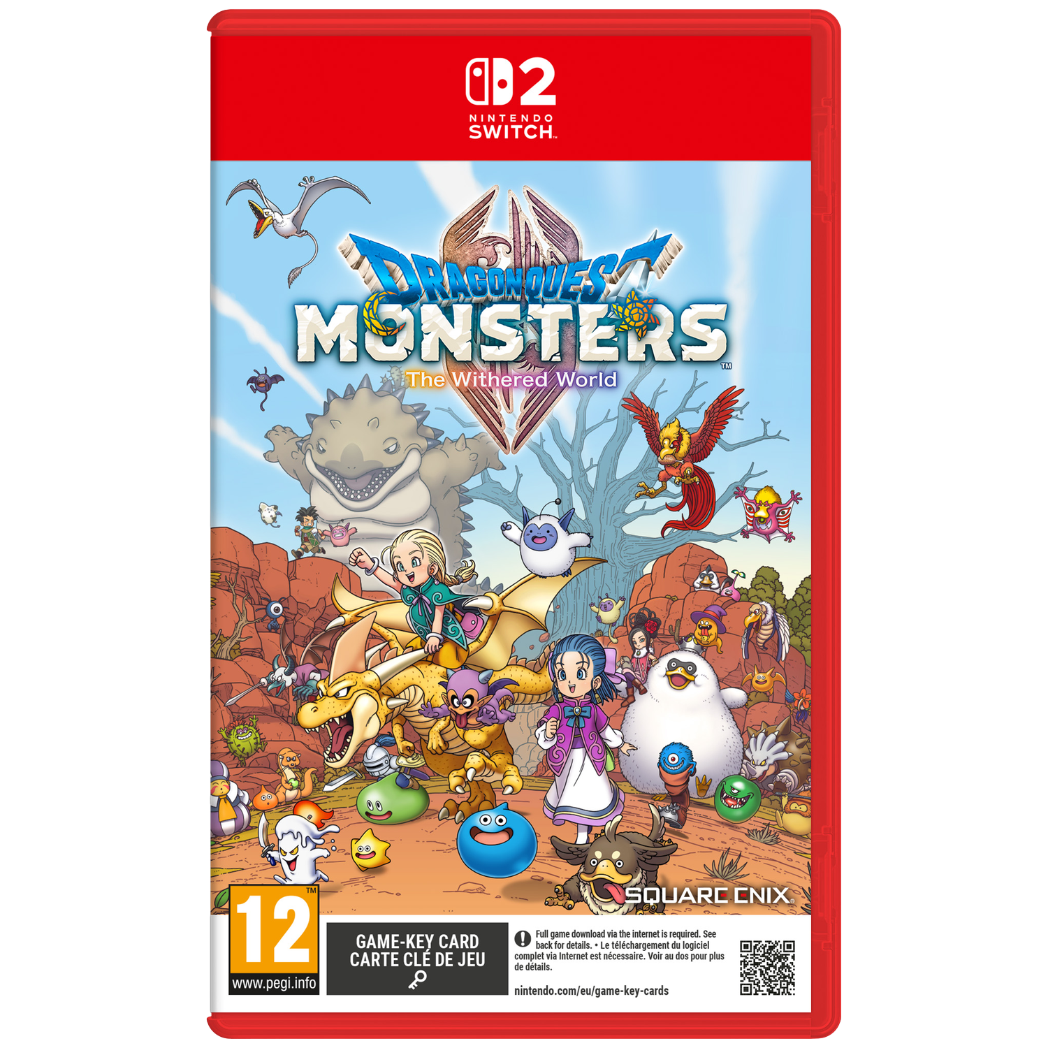Dragon Quest Monsters: The Withered World cover met veel personages en wezens.