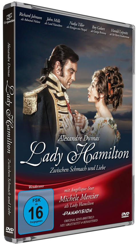 DVD-Cover: Mann in Uniform und Frau in historischem Kleid blicken sich an.