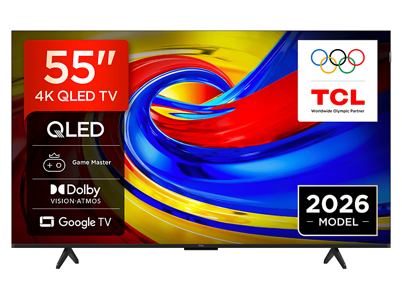 TCL 55P7L 55" QLED 4K Google TV Funkcje AI Dolby Vision Dolby Atmos HDMI 2.1 DVB-T2