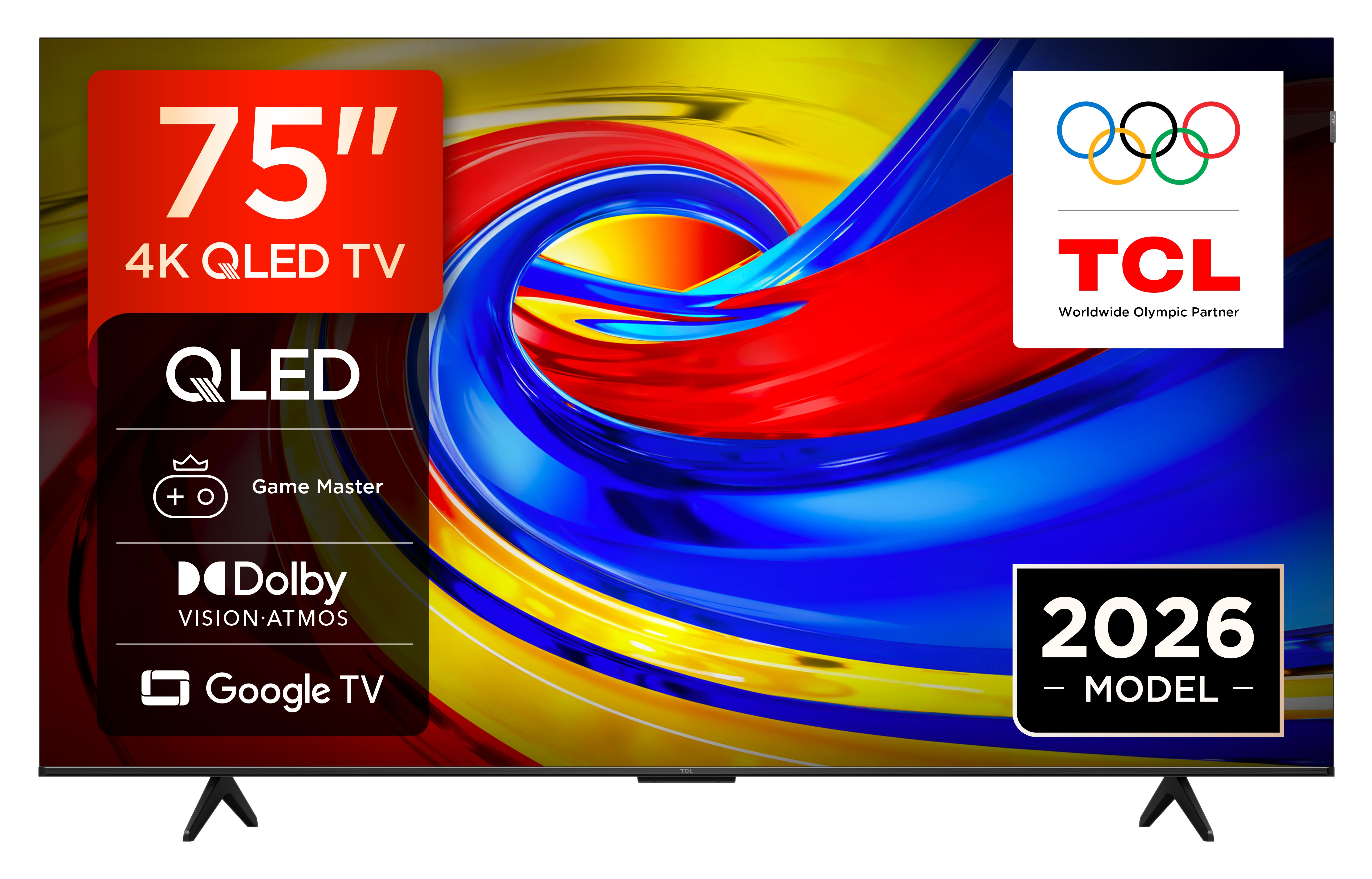 Telewizor TCL QLED 4K 75 cali z Dolby Vision Atmos i Google TV.