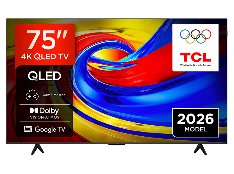 TCL 75P7L 75" QLED 4K Google TV Funkcje AI Dolby Vision Dolby Atmos HDMI 2.1 DVB-T2