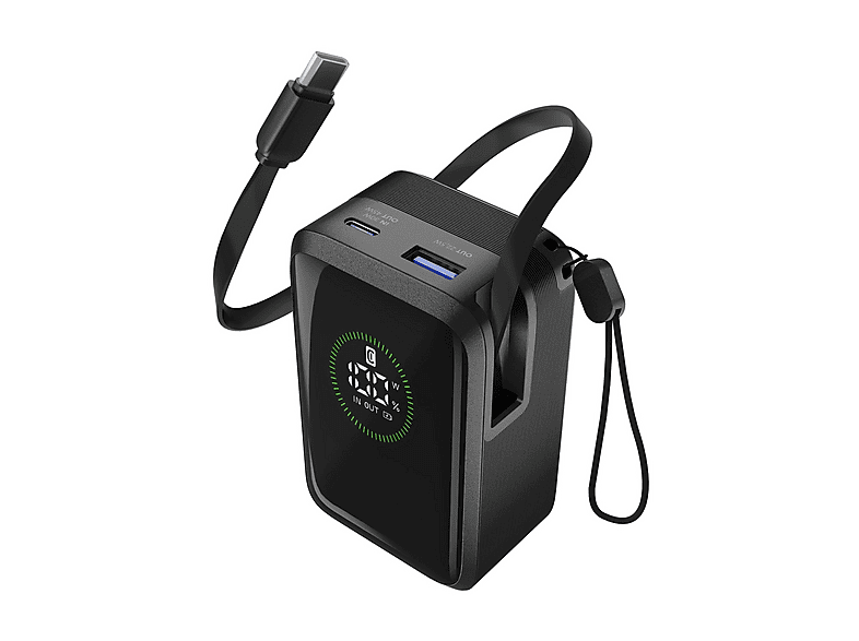 Power Bank CELLULARLINE Roller 10.000 mAh 45W 10000 mAh, Nero