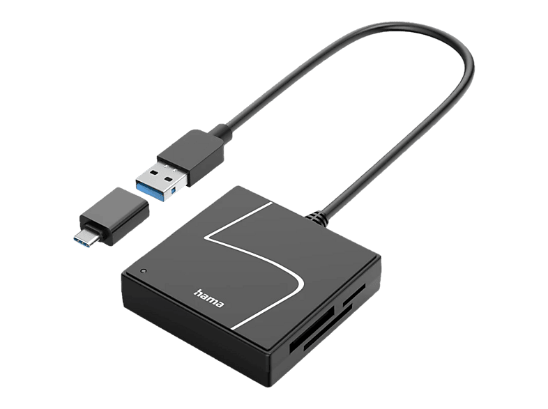 HAMA 200148 USB-Kartenleser USB3.2-&C BLACK