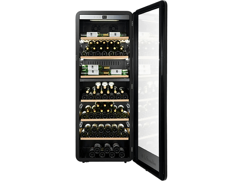 La Sommelière APOGEE255PVN Weinkühlschrank (522 l, 139 kWh, EEK: F, Schwarz, Anzahl Flaschen: 254)