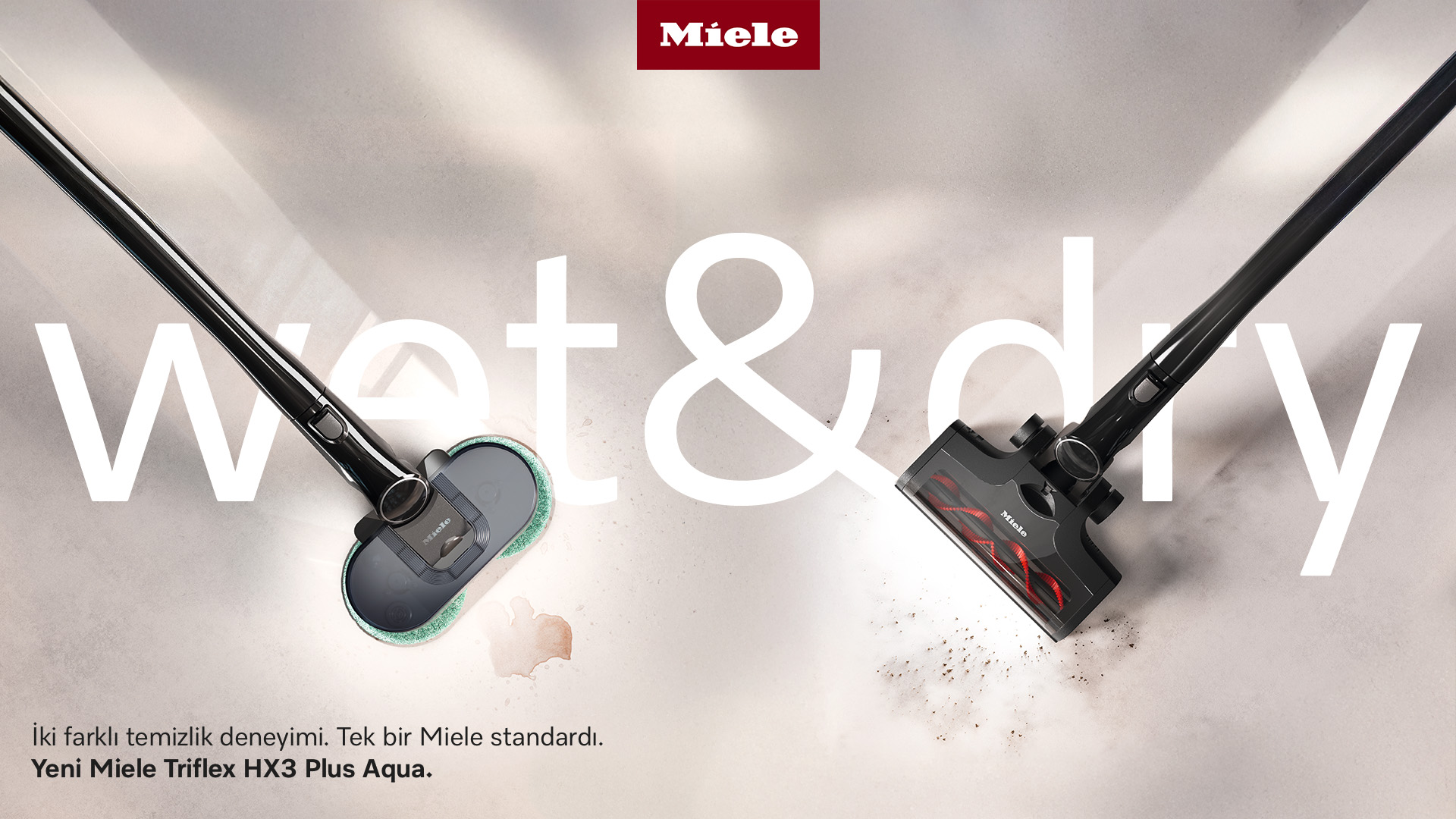 MIELE Triflex HX3 Aqua Şarjlı Dikey Süpürge Siyah Fiyat & Özellik