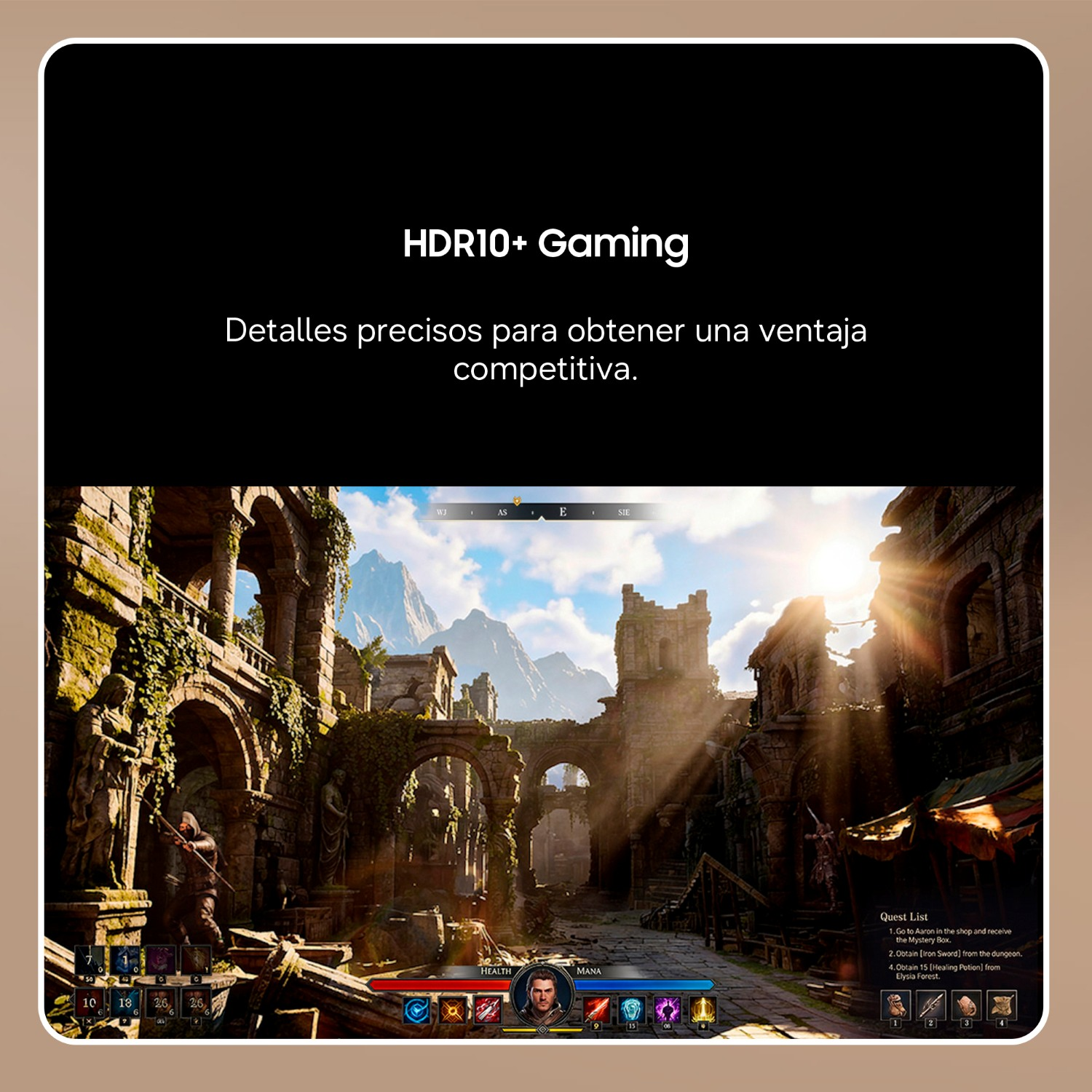 HDR10+ Gaming. Detalles precisos para obtener una ventaja competitiva..