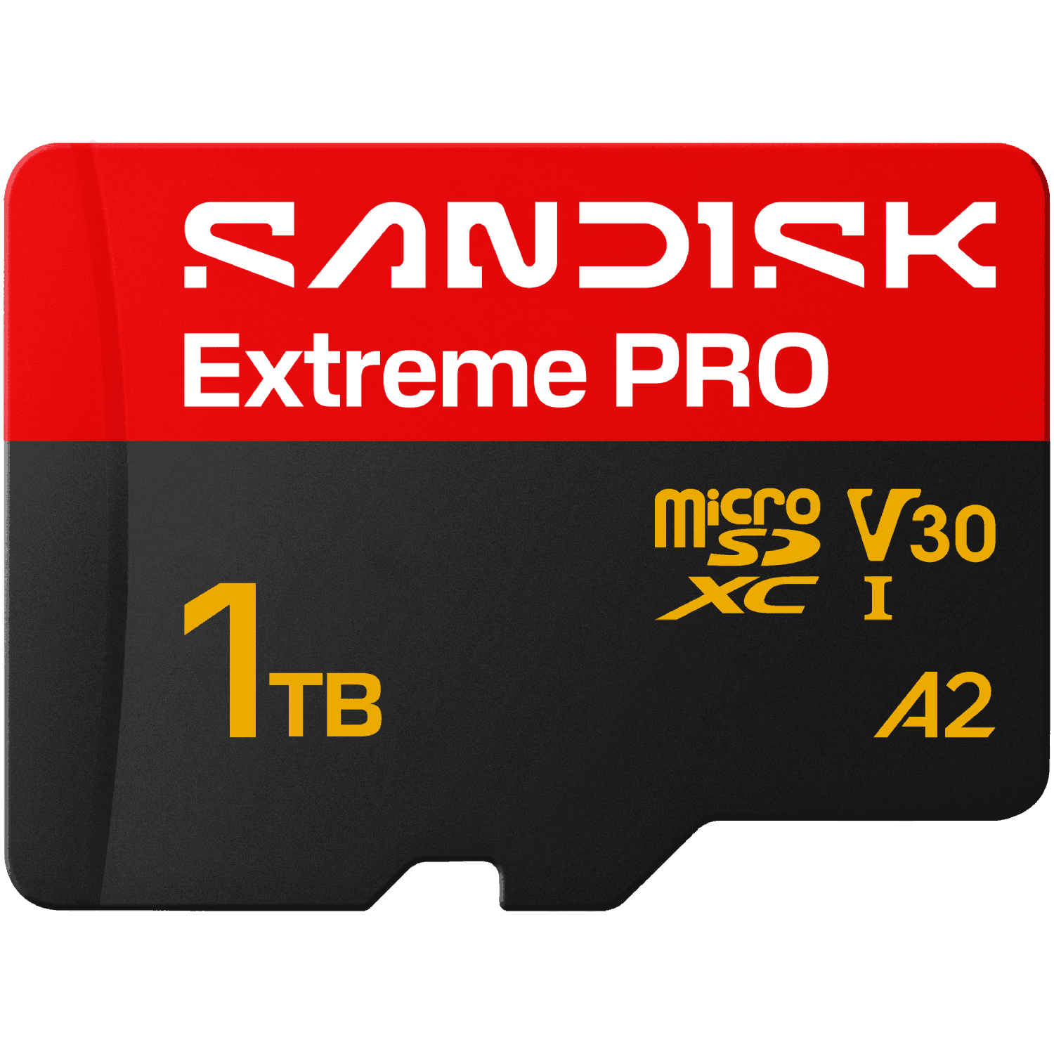 Tarjeta microSD SanDisk Extreme PRO de 1TB con clasif. V30, XC I, A2.