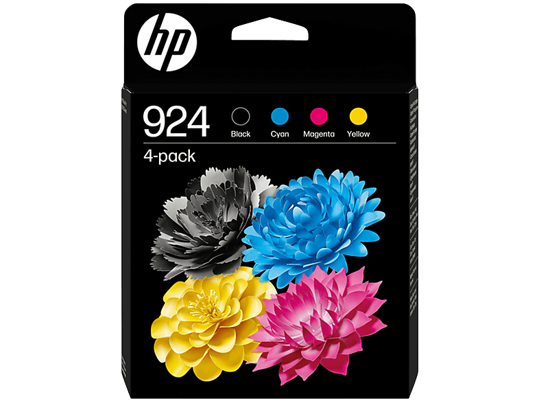 HP 924 Inktcartridge Multipack Zwart/Cyaan/Magenta/Geel