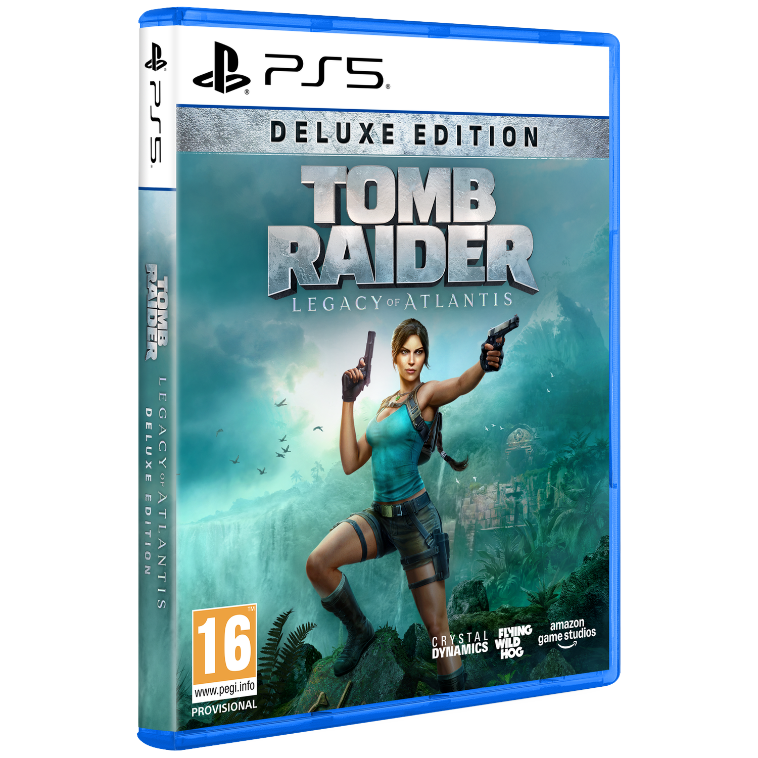 Jeu PS5 "Tomb Raider: Legacy of Atlantis" Édition Deluxe avec Lara Croft.