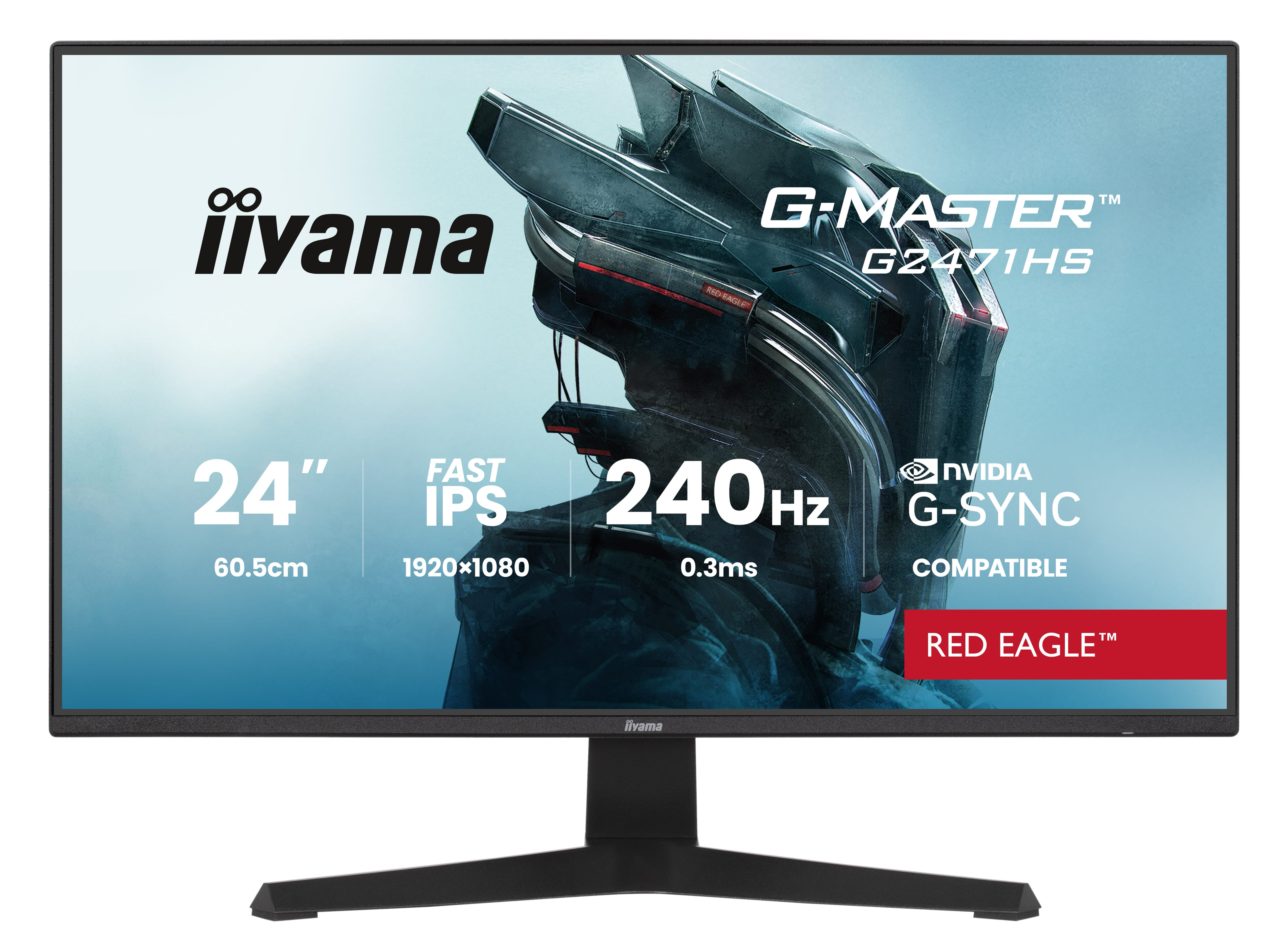 24-calowy monitor gamingowy Iiyama G-Master z 240Hz i kompatybilnością G-Sync.