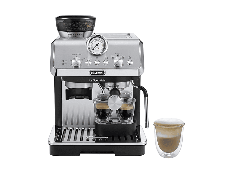 DE'LONGHI La Specialista Arte EC9155.MB, Compatibile con Grani e macinato, Pressione pompa 15 bar, Potenza 1400 W, Serbatoio acqua 1,7 l, Disattivazione automatica