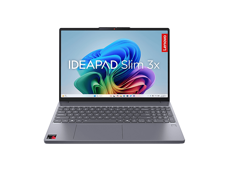 LENOVO IdeaPad Slim 3 NOTEBOOK, 15,3 ", processore Qualcomm Snapdragon X X1-26-100, Adreno™ Onboard Graphics, RAM 16 GB, 512 GB SSD, Grey, Windows 11 Home