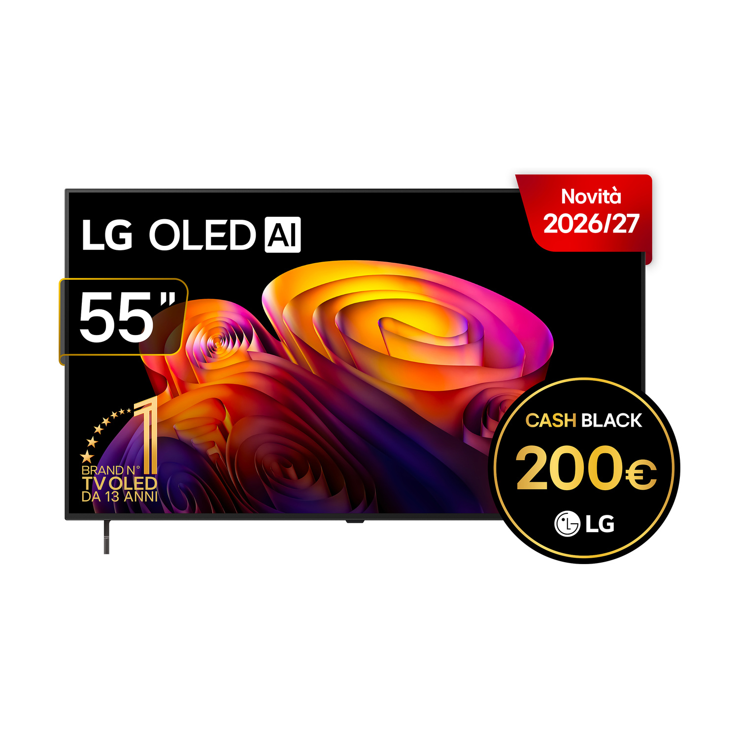 Offerta LG OLED55B6ELC Smart TV 55'' OLED 4K Serie B6E con Dolby Vision & Atmos, webOS con Gemini & Copilot, Gaming VRR e G-Sync 4K@120Hz (2026) in sconto oggi