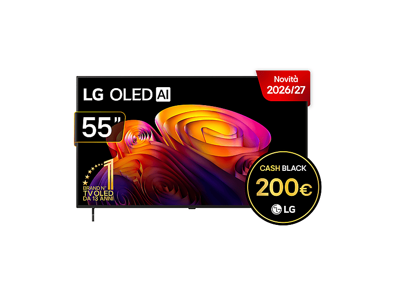 LG OLED AI B6E OLED55B6ELC TV OLED, SMART TV, 55 '', Processore a8 4K Gen3, Umber Brown, Classe F