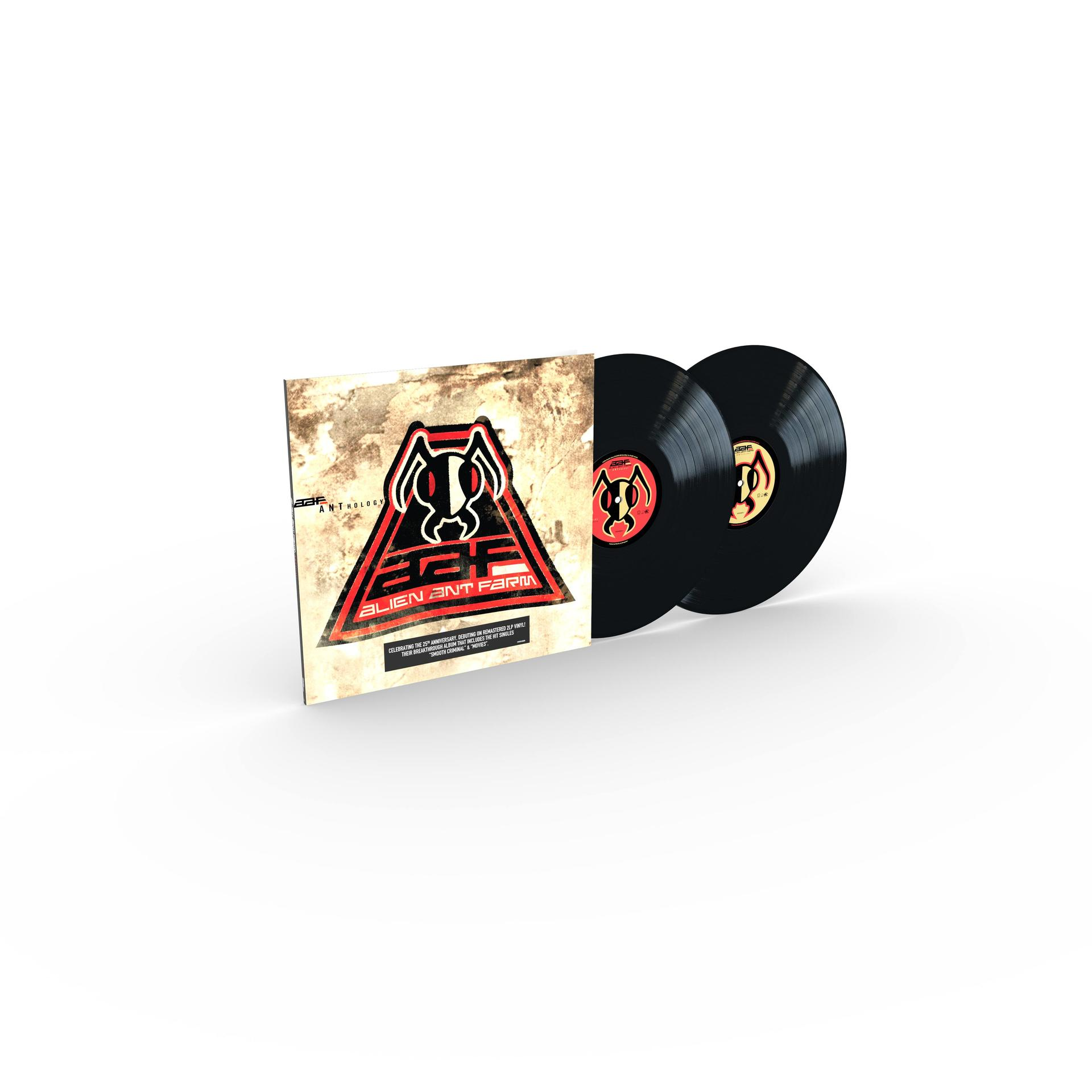 Couverture d'album et deux disques vinyles noirs d'Alien Ant Farm.