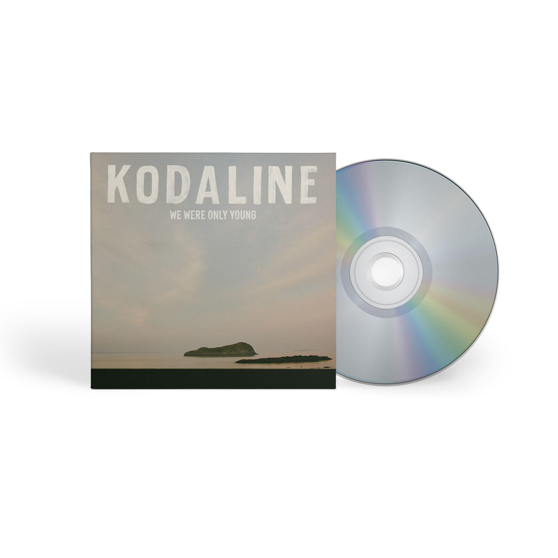 CD-Hülle mit "KODALINE WE WERE ONLY YOUNG" und CD daneben.