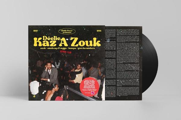 Schallplatte mit dem Titel Kaz A Zouk, auf der eine Party-Szene abgebildet ist.