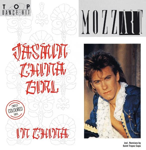 Albumcover von Mozzart mit Jasmin China Girl, Mann in blauer Kleidung.