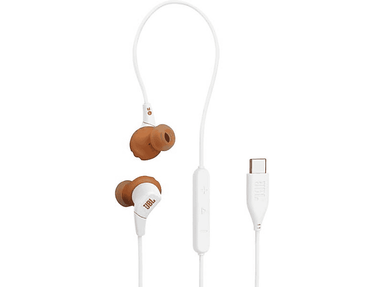 Słuchawki przewodowe JBL Endurance Run 3 USB-C Biały