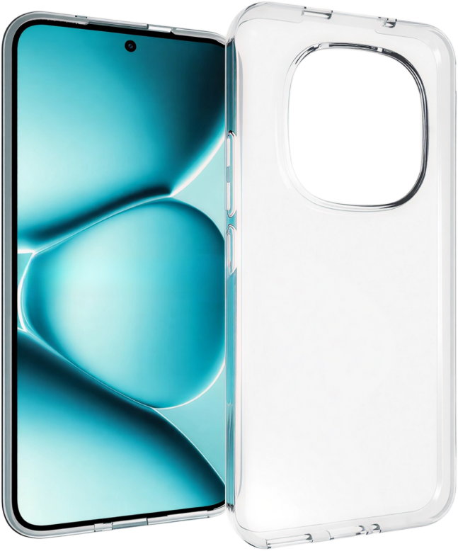 CASE AND PRO Xiaomi Redmi Note 15 Pro Plus 5G vékony szilikon hátlap, átlátszó (TPU-XIA-REDMIN15PPTP)