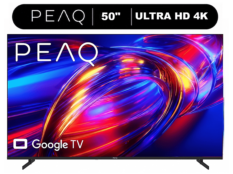 PEAQ 50U8500 50'' Smart TV – Google İşletim Sistemli, Dahili Uydu Alıcılı 4K UHD TV