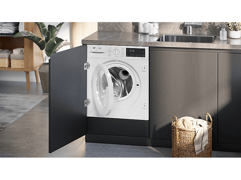 Siemens WK14D490 iQ500 Waschtrockner (8 kg / 5 kg, 1400 U/Min., Einbaugerät, Weiß) — Foto 3 von 3