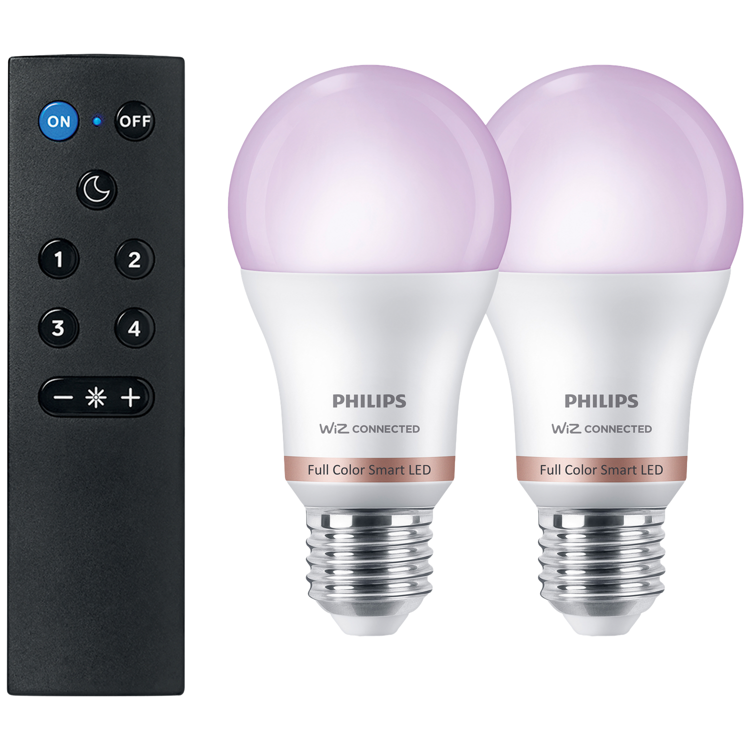 Philips Smart Lighting Smart Lighting - Gekleurd En Instelbaar Wit Licht Dimbaar E27 WIZ App Wifi Starterkit Slimme Verlichting Wit