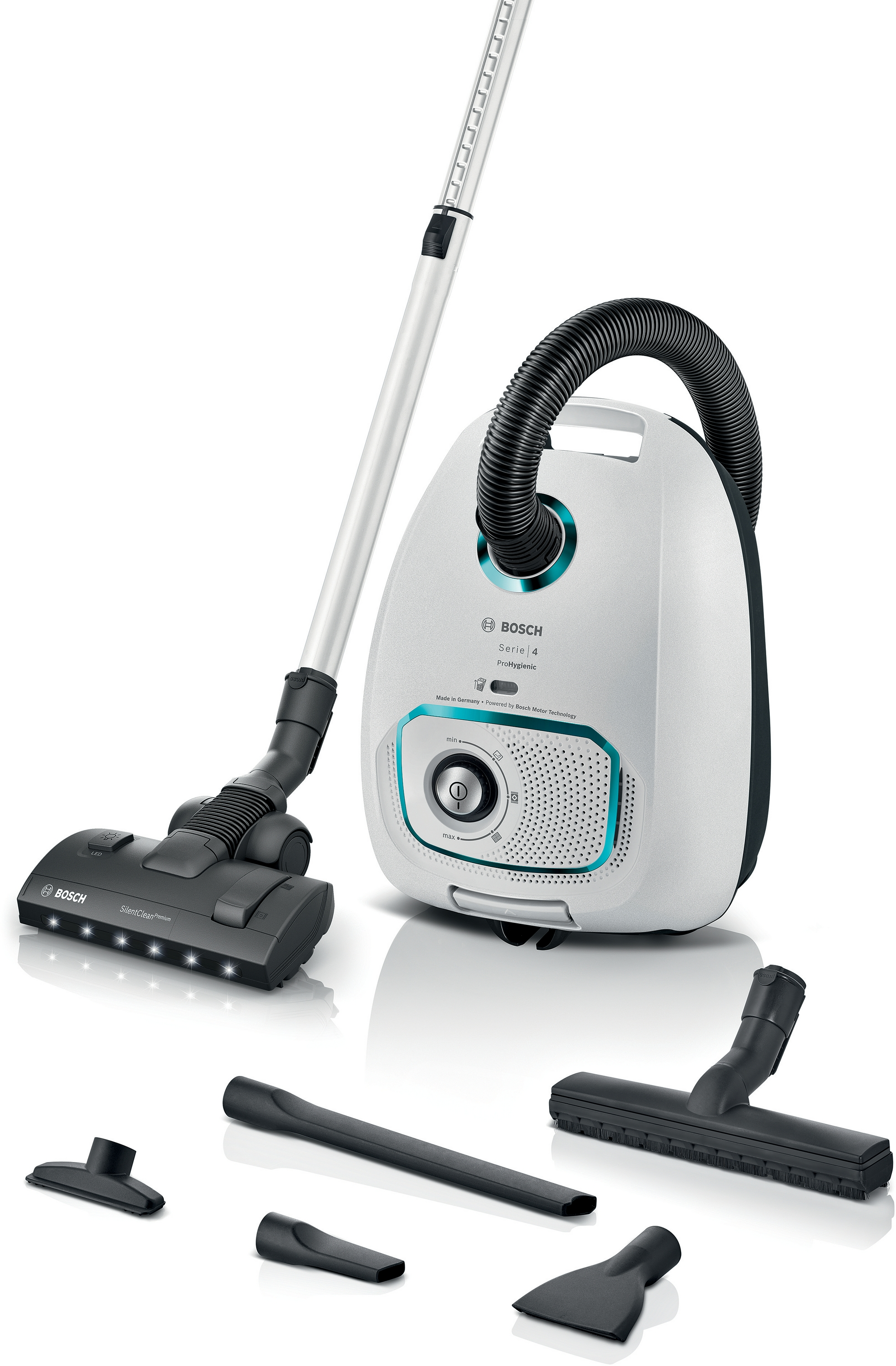 BOSCH BGL41HYG0L ProHygienic porzsákos porszívó, fehér