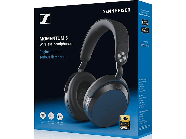 SENNHEISER Momentum 5 Wireless, Over-ear Kopfhörer Bluetooth