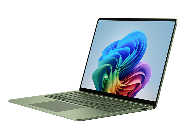 MICROSOFT Surface Laptop, 13,8 Zoll LCD, Snapdragon® X2 Elite (12 Kerne), 16GB RAM, 1TB SSD, Jadegrün, Windows 11 Home, neuestes Modell (8. Edition)