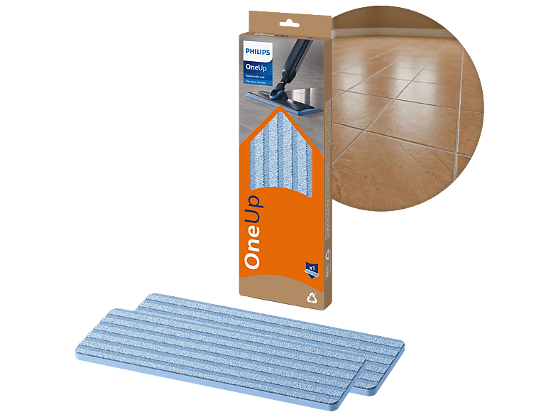 Philips Oneup - Vervangbare Dweildoek Voor Tegels 2 Pads