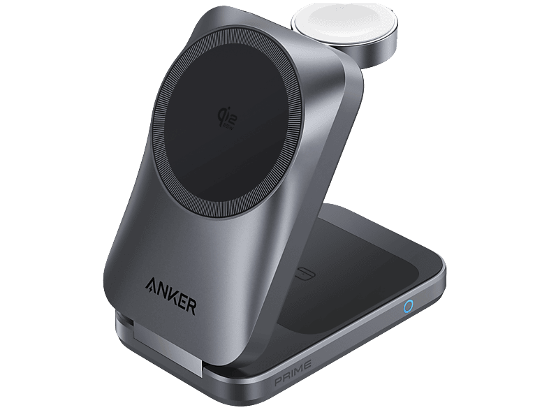 Anker MagGo 3-in-1 Vouwbare Draadloze Oplader 25W Zwart