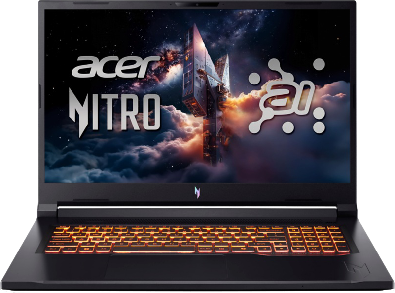 ACER Nitro V NH.QZKEU.001 Gamer laptop (17,3" QHD+/Ryzen 7/32GB/1024 GB SSD/RTX5070 8GB/NoOS)