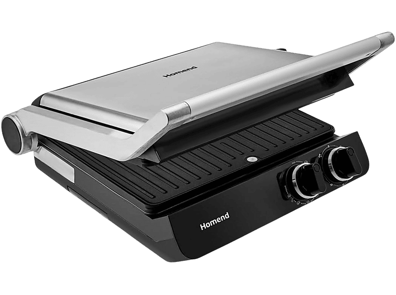 Homend Grilliant 1342H 3 in 1 Çift Taraflı XL Döküm Plaka Tost ve Izgara Makinesi Inox